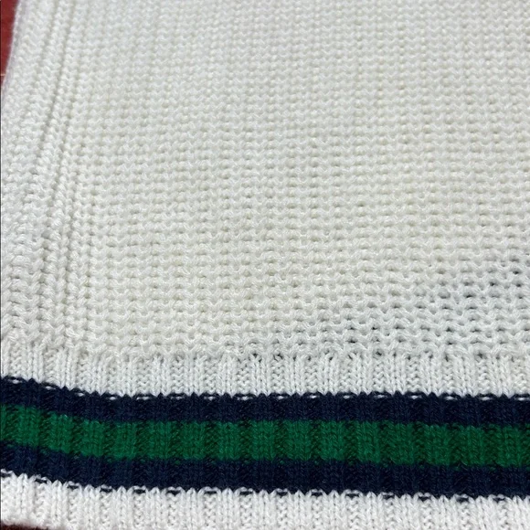 Almost Famous Women’s Cream Cable Knit Varsity Cricket Cardigan Large NWOT - Picture 6 of 12